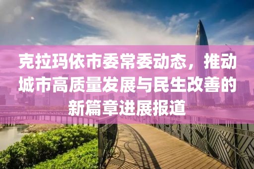 克拉玛依市委常委动态，推动城市高质量发展与民生改善的新篇章进展报道