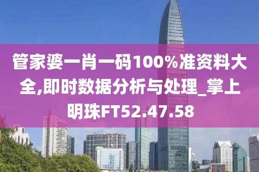 管家婆一肖一码100%准资料大全,即时数据分析与处理_掌上明珠FT52.47.58