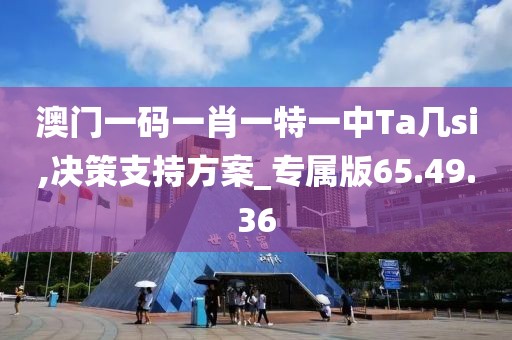 澳门一码一肖一特一中Ta几si,决策支持方案_专属版65.49.36