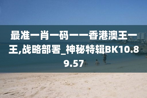 最准一肖一码一一香港澳王一王,战略部署_神秘特辑BK10.89.57