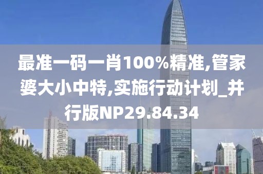 最准一码一肖100%精准,管家婆大小中特,实施行动计划_并行版NP29.84.34