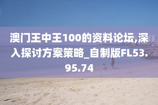 澳门王中王100的资料论坛,深入探讨方案策略_自制版FL53.95.74
