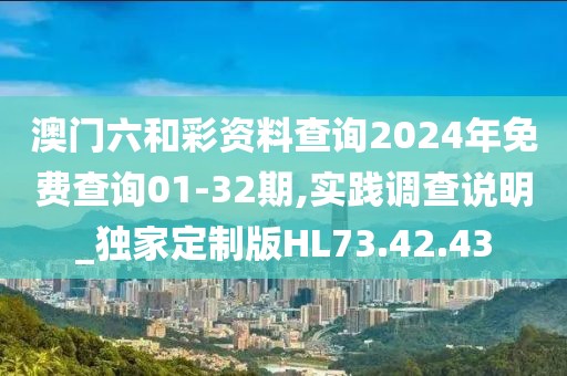 澳门六和彩资料查询2024年免费查询01-32期,实践调查说明_独家定制版HL73.42.43
