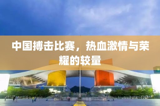 中国搏击比赛，热血激情与荣耀的较量