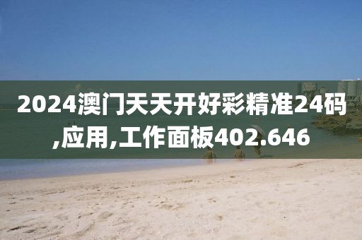2024澳门天天开好彩精准24码,应用,工作面板402.646