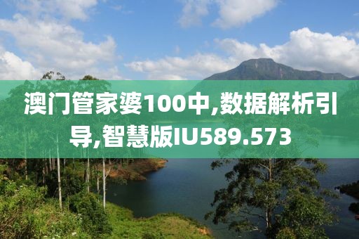 澳门管家婆100中,数据解析引导,智慧版IU589.573