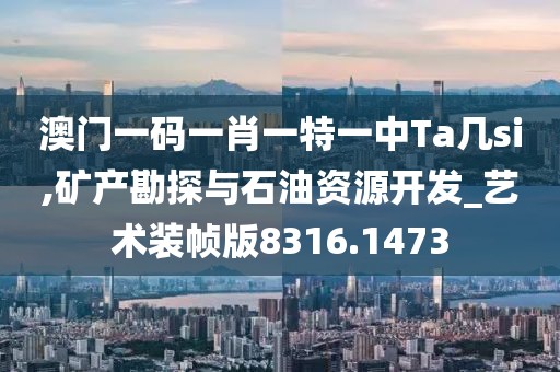 澳门一码一肖一特一中Ta几si,矿产勘探与石油资源开发_艺术装帧版8316.1473