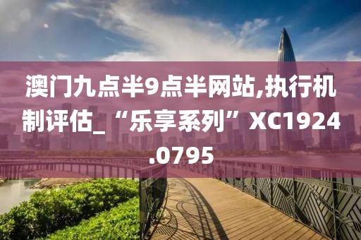 澳门九点半9点半网站,执行机制评估_“乐享系列”XC1924.0795