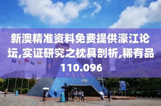 新澳精准资料免费提供濠江论坛,实证研究之枕具剖析,稀有品110.096