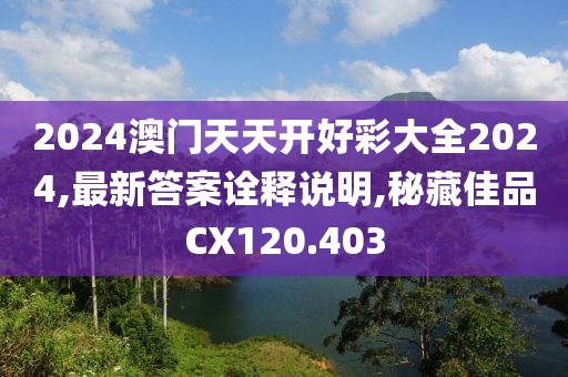 2024澳门天天开好彩大全2024,最新答案诠释说明,秘藏佳品CX120.403