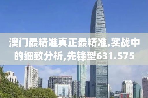 澳门最精准真正最精准,实战中的细致分析,先锋型631.575