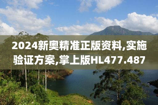 2024新奥精准正版资料,实施验证方案,掌上版HL477.487