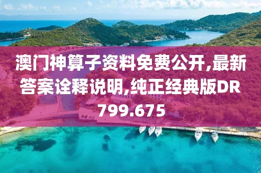澳门神算子资料免费公开,最新答案诠释说明,纯正经典版DR799.675