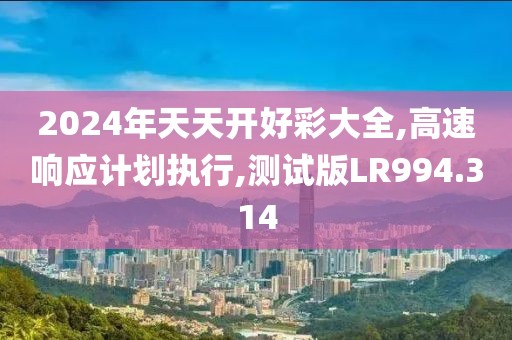 2024年天天开好彩大全,高速响应计划执行,测试版LR994.314
