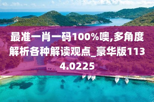 最准一肖一码100%噢,多角度解析各种解读观点_豪华版1134.0225