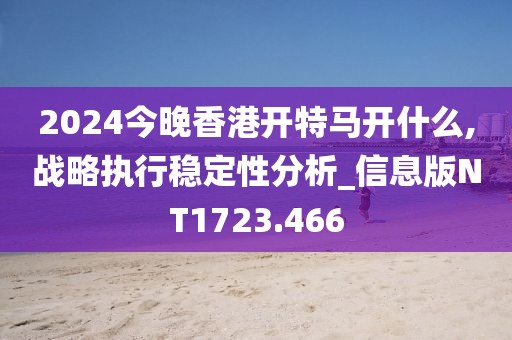 2024今晚香港开特马开什么,战略执行稳定性分析_信息版NT1723.466