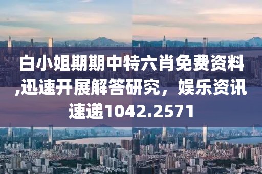 白小姐期期中特六肖免费资料,迅速开展解答研究，娱乐资讯速递1042.2571