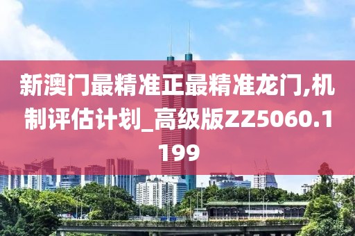 新澳门最精准正最精准龙门,机制评估计划_高级版ZZ5060.1199