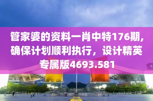 管家婆的资料一肖中特176期,确保计划顺利执行，设计精英专属版4693.581