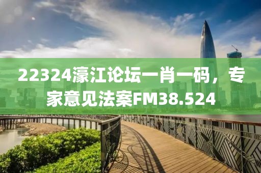 22324濠江论坛一肖一码，专家意见法案FM38.524