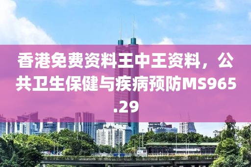 香港免费资料王中王资料，公共卫生保健与疾病预防MS965.29