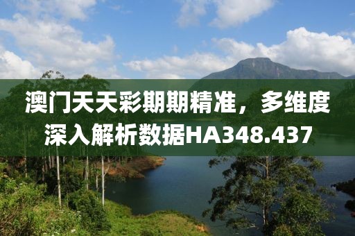 澳门天天彩期期精准，多维度深入解析数据HA348.437