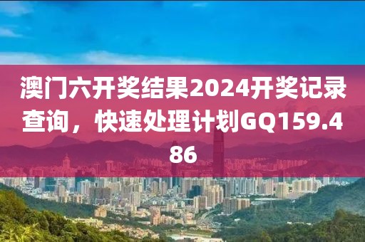 澳门六开奖结果2024开奖记录查询，快速处理计划GQ159.486