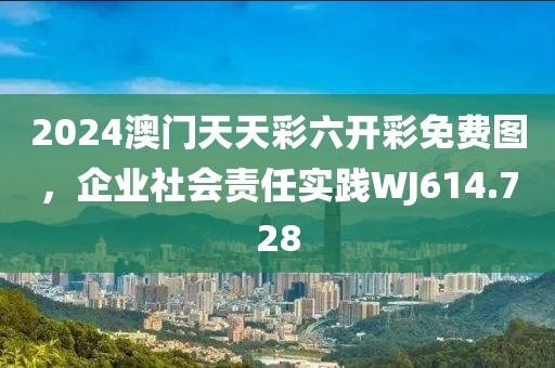 2024澳门天天彩六开彩免费图，企业社会责任实践WJ614.728