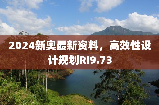 2024新奥最新资料，高效性设计规划RI9.73