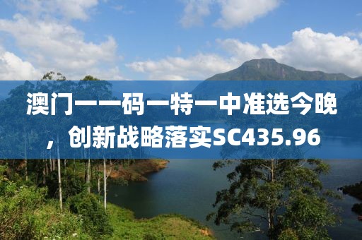 澳门一一码一特一中准选今晚，创新战略落实SC435.96