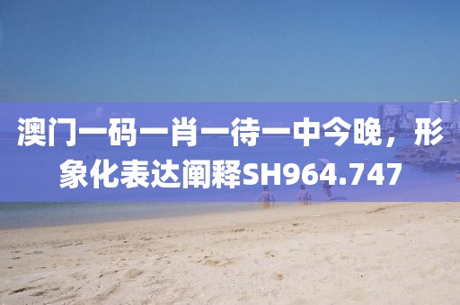 澳门一码一肖一待一中今晚，形象化表达阐释SH964.747