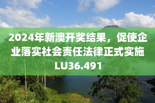2024年新澳开奖结果，促使企业落实社会责任法律正式实施LU36.491