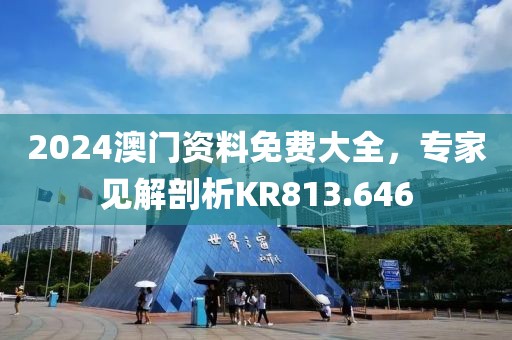 2024澳门资料免费大全，专家见解剖析KR813.646