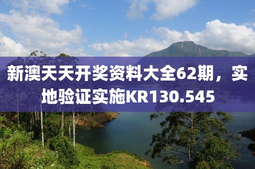 新澳天天开奖资料大全62期，实地验证实施KR130.545