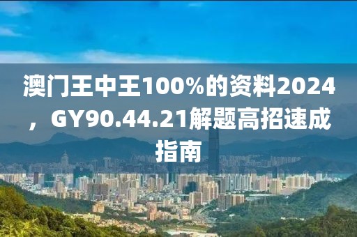 澳门王中王100%的资料2024，GY90.44.21解题高招速成指南