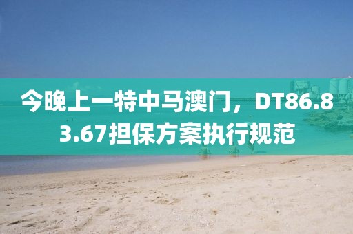 今晚上一特中马澳门，DT86.83.67担保方案执行规范