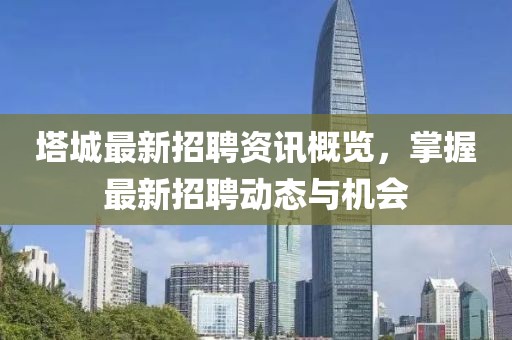 塔城最新招聘资讯概览，掌握最新招聘动态与机会