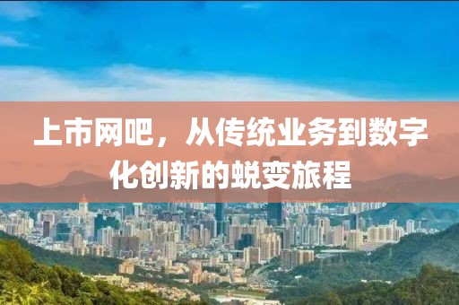 上市网吧，从传统业务到数字化创新的蜕变旅程