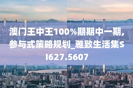 澳门王中王100%期期中一期,参与式策略规划_雅致生活集SI627.5607