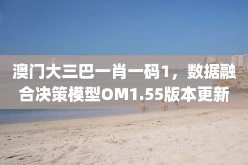 澳门大三巴一肖一码1，数据融合决策模型OM1.55版本更新