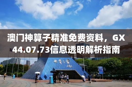 澳门神算子精准免费资料，GX44.07.73信息透明解析指南