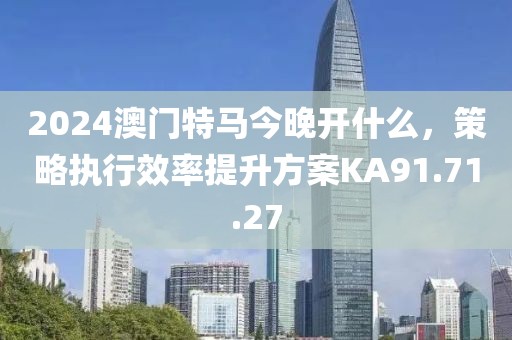 2024澳门特马今晚开什么，策略执行效率提升方案KA91.71.27