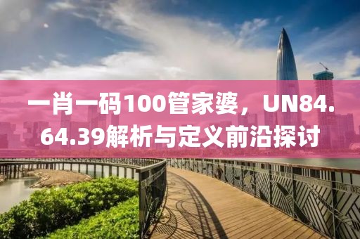 一肖一码100管家婆，UN84.64.39解析与定义前沿探讨