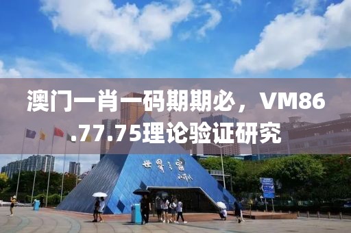 澳门一肖一码期期必，VM86.77.75理论验证研究