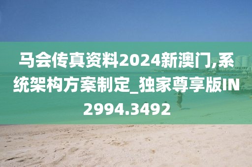 马会传真资料2024新澳门,系统架构方案制定_独家尊享版IN2994.3492