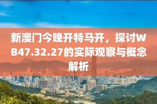 新澳门今晚开特马开，探讨WB47.32.27的实际观察与概念解析