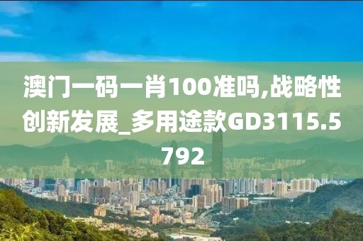 澳门一码一肖100准吗,战略性创新发展_多用途款GD3115.5792