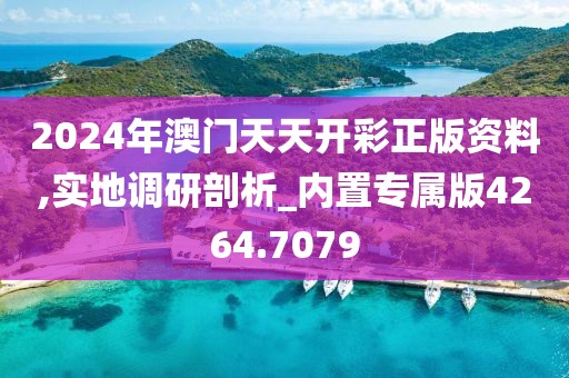 2024年澳门天天开彩正版资料,实地调研剖析_内置专属版4264.7079