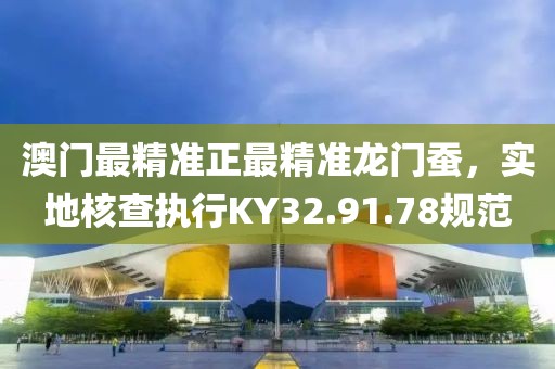 澳门最精准正最精准龙门蚕，实地核查执行KY32.91.78规范