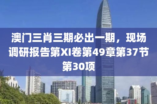 澳门三肖三期必出一期，现场调研报告第XI卷第49章第37节第30项